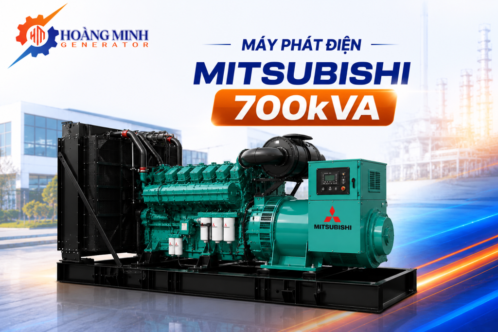 Máy Phát Điện Mitsubishi công nghiệp 700kVA