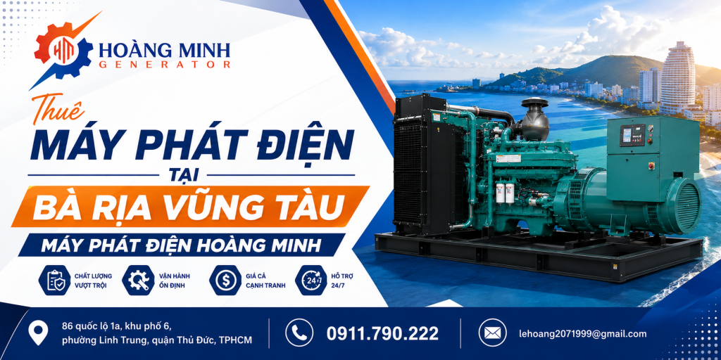 Thuê máy phát điện bà rịa vũng tàu