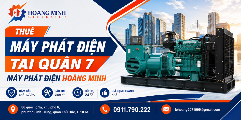 Thuê máy phát điện tại Quận 7