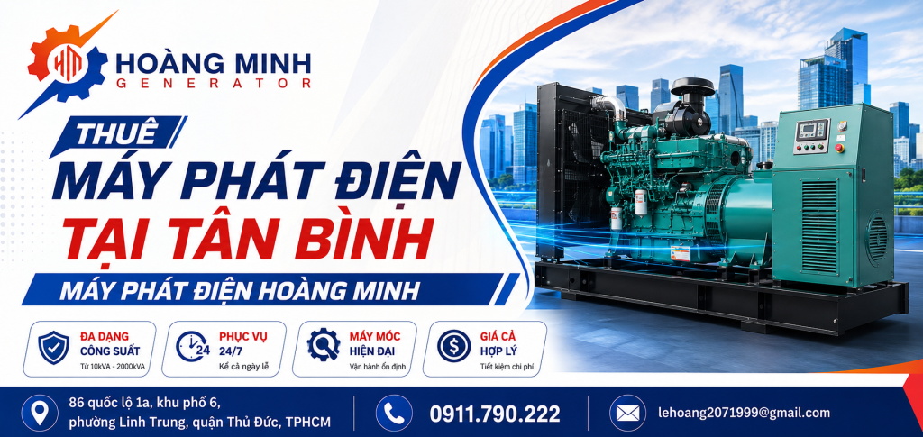 Thuê máy phát điện tại Tân Bình