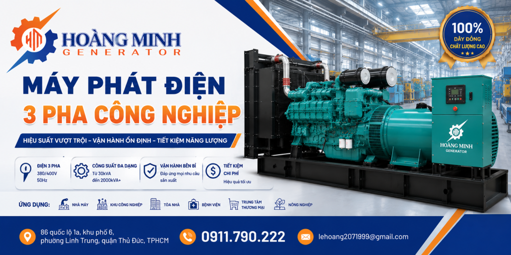 máy phát điện 3 pha công nghiệp