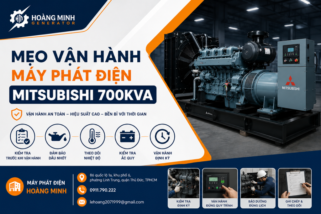 máy phát điện mitsubishi 700kva